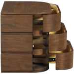Annalise Solid Wood Night Stand in Brown