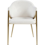 Nial Boucle Fabric Upholstered Dining Chair in Cream