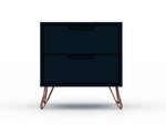 Rockefeller 20" Nightstand (2-Drawer) in Midnight Blue