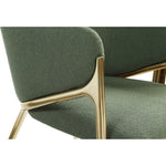 Nial Boucle Fabric Upholstered Dining Chair in Green