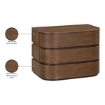 Annalise Solid Wood Night Stand in Brown