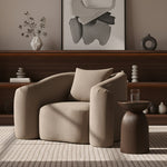 Destin Velvet Upholstered Chair in Taupe