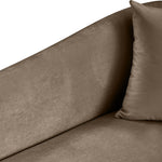 Destin Velvet Upholstered Chair in Taupe