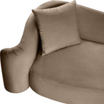 Destin Velvet Upholstered Chair in Taupe