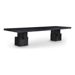 Anzio 96" / 144" Oak Veneer Dining Table (3 Boxes) in Black