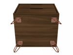 Rockefeller 20" Nightstand (2-Drawer) in Chestnut Brown