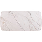 Niya 71" Sintered Stone Top And Steel Base Dining Table in White