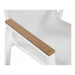 Nizuc Mesh Water Resistant Fabric Outdoor Patio Dining Arm Chair in White