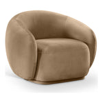 Emery Velvet Upholstered Chair in Beige
