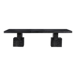 Anzio 96" / 144" Oak Veneer Dining Table (3 Boxes) in Black