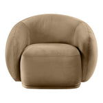 Emery Velvet Upholstered Chair in Beige