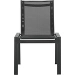 Nizuc Mesh Water Resistant Fabric Outdoor Patio Dining Chair in Black