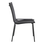 Nizuc Mesh Water Resistant Fabric Outdoor Patio Dining Chair in Black