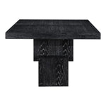 Anzio 96" / 144" Oak Veneer Dining Table (3 Boxes) in Black