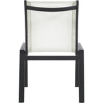 Nizuc Mesh Water Resistant Fabric Outdoor Patio Dining Chair in White
