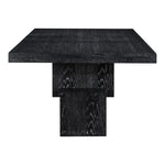 Anzio 96" / 144" Oak Veneer Dining Table (3 Boxes) in Black