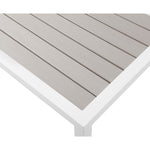 Nizuc Aluminum Outdoor Patio End Table in Grey