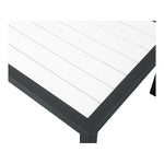 Nizuc Aluminum Outdoor Patio End Table in White