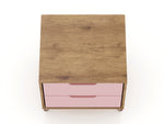 Rockefeller 20" Nightstand (2-Drawer) in Pink