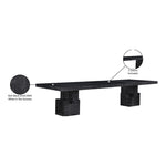 Anzio 96" / 144" Oak Veneer Dining Table (3 Boxes) in Black