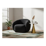 Emery Velvet Upholstered Chair in Black