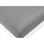 Nizuc 90" Water Resistant Fabric Upholstered 3pc. Outdoor Patio Modular Sofa in Grey