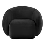 Emery Velvet Upholstered Chair in Black