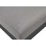Nizuc 90" Water Resistant Fabric Upholstered 3pc. Outdoor Patio Modular Sofa in Grey