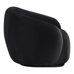 Emery Velvet Upholstered Chair in Black