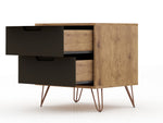 Rockefeller 20" Nightstand (2-Drawer) in Gray