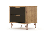 Rockefeller 20" Nightstand (2-Drawer) in Gray