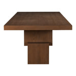 Anzio 96 / 144" Oak Veneer Dining Table (3 Boxes) in Brown