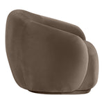 Emery Velvet Upholstered Chair in Brown