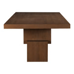 Anzio 96 / 144" Oak Veneer Dining Table (3 Boxes) in Brown