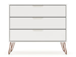 Rockefeller 35" Dresser (3-Drawer) in White