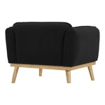 Nolita Boucle Fabric Upholstered Chair in Black