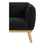 Nolita Boucle Fabric Upholstered Chair in Black
