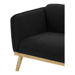 Nolita Boucle Fabric Upholstered Chair in Black