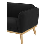 Nolita Boucle Fabric Upholstered Chair in Black