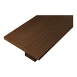 Anzio 96 / 144" Oak Veneer Dining Table (3 Boxes) in Brown