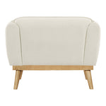 Nolita Boucle Fabric Upholstered Chair in Cream