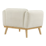 Nolita Boucle Fabric Upholstered Chair in Cream