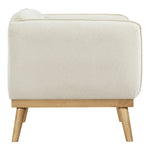 Nolita Boucle Fabric Upholstered Chair in Cream