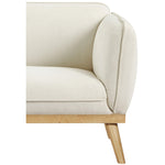 Nolita Boucle Fabric Upholstered Chair in Cream