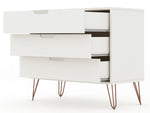 Rockefeller 35" Dresser (3-Drawer) in White