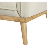 Nolita Boucle Fabric Upholstered Chair in Cream
