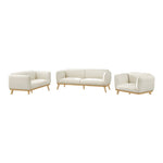 Nolita Boucle Fabric Upholstered Chair in Cream