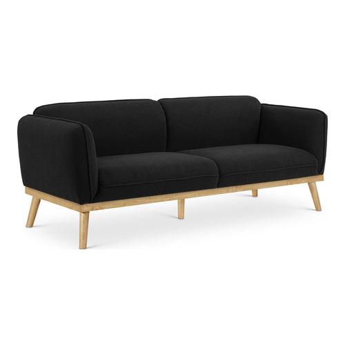 Nolita 82" Boucle Fabric Upholstered Sofa in Black