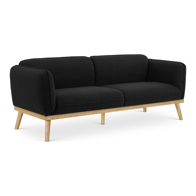 Nolita 82" Boucle Fabric Upholstered Sofa in Black