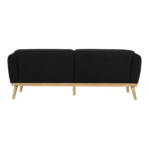 Nolita 82" Boucle Fabric Upholstered Sofa in Black